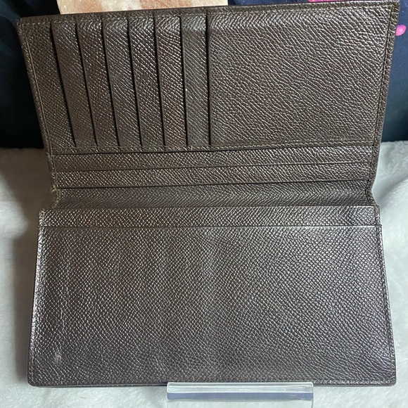Bulgari Leather Long Wallet-Brown W/COA - Picture 3 of 12